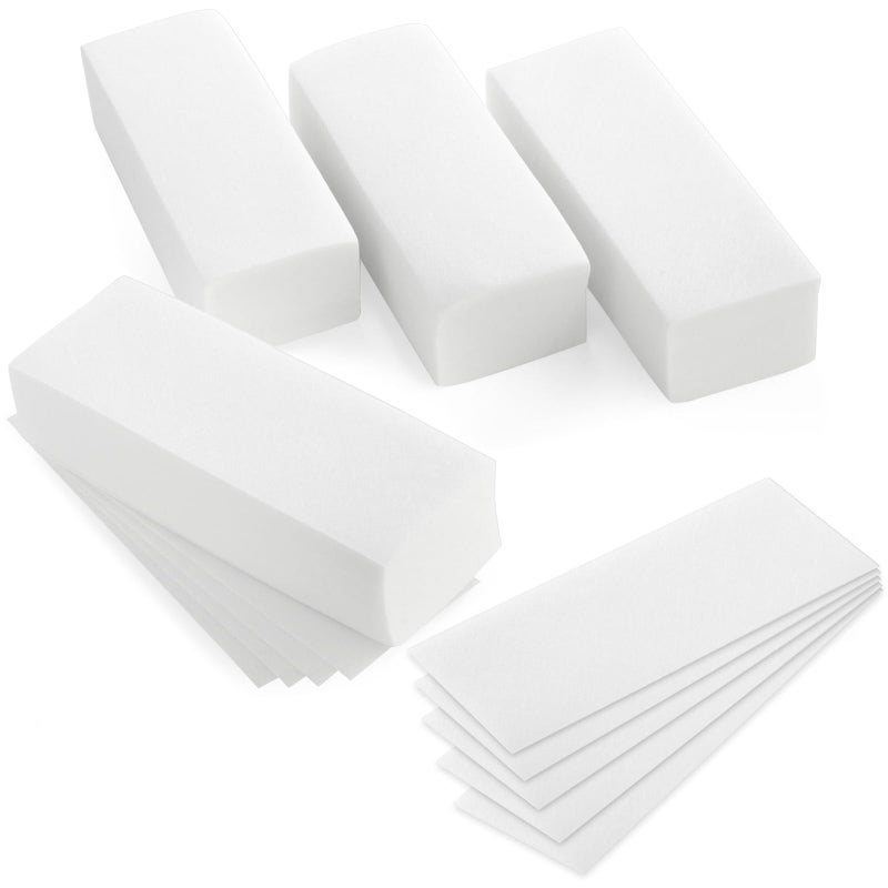 Juvale 400Pack Wax Strips for Body and Facial Hair Removal  NonWoven Depilatory Paper Sheets Customizable Size Smooth Surface and Disposable 785x27 in