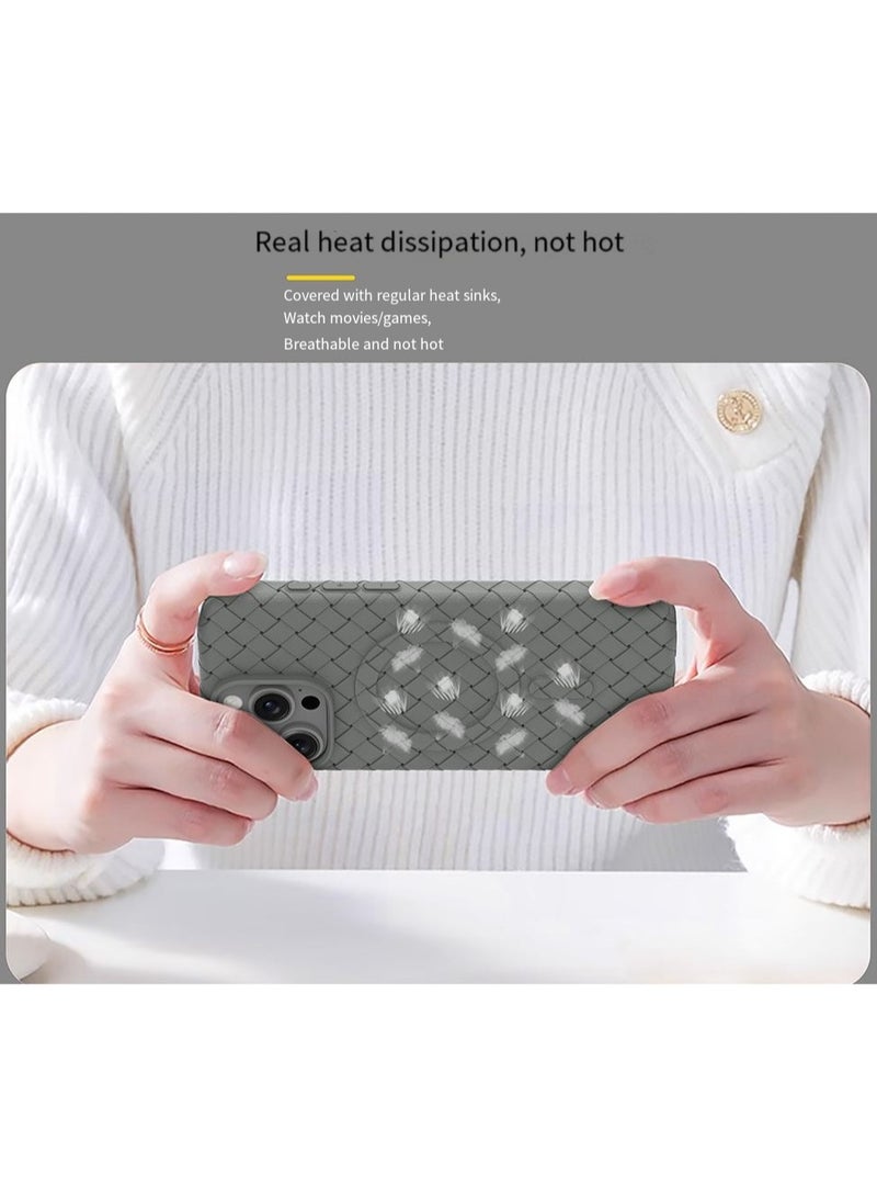 جراب لهاتف 16برو ماكس ، مصنوع من نسيج كامل، ملمس الجلد، أداة مبتكرة تجمع بين الحماية القصوى والتصميم الأنيق، باستخدام مواد عالية الجودة وتقنيات متقدمة، اللون: (بنفسجي) - Image 5