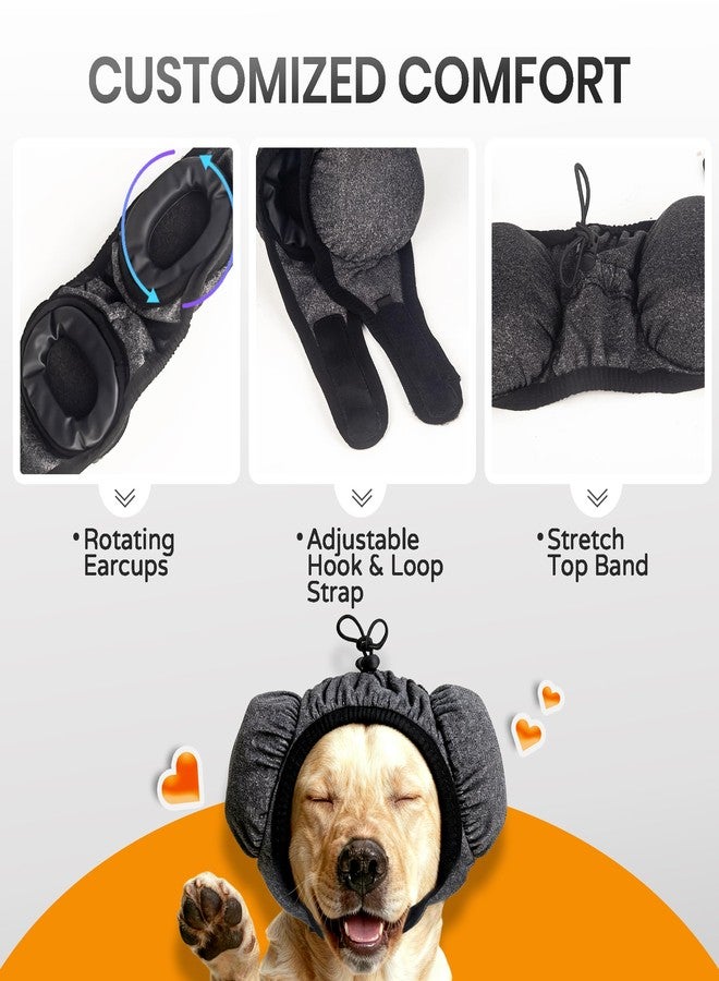 HI-REEKE Dog Ear Muffs Noise Protection, No Flap Ear Wraps Covers for Grooming Dog Earmuffs Noise Cancelling - Image 4
