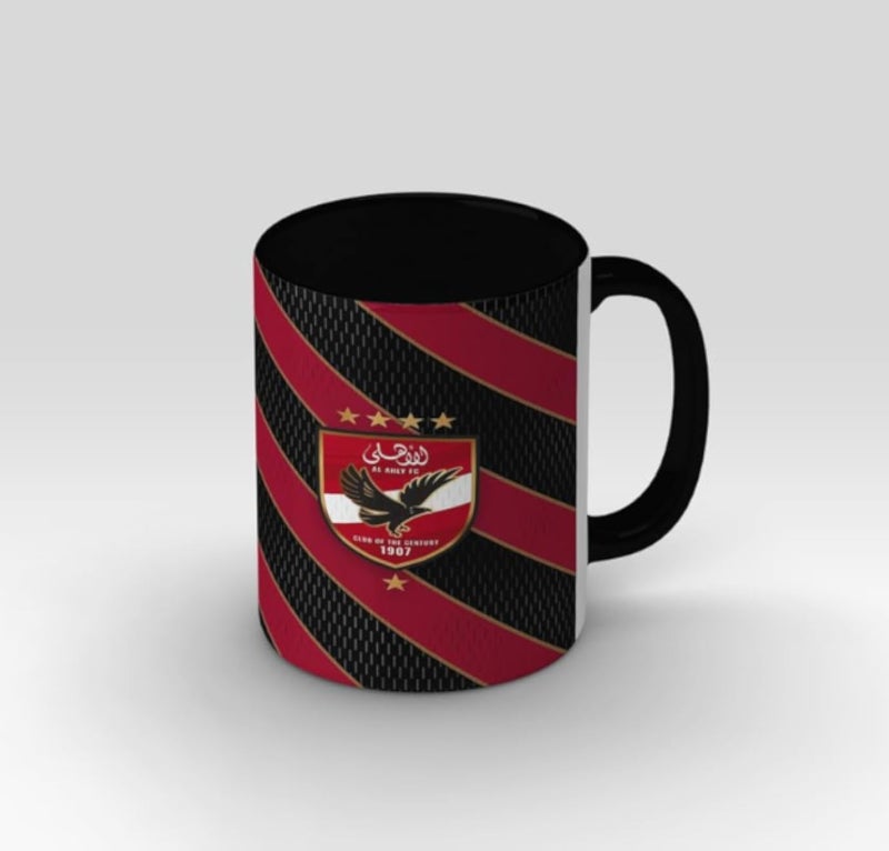 Ceramic Mug - football- alahly Mug - black