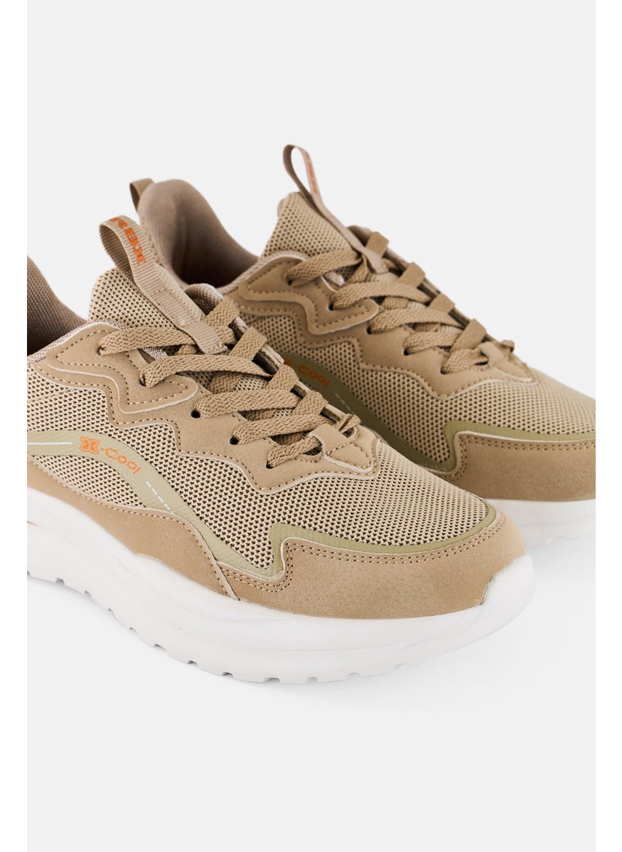 RBX Women Lace Up Outdoor Shoes, Beige  - Image 3