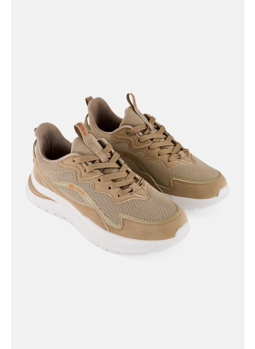 RBX Women Lace Up Outdoor Shoes, Beige  - Image 1