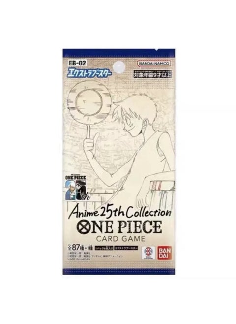 Bandai One Piece Japanese Edition OP01-OP06 Supplement Pack Japanese Card Pack Full Series Collection Card-Color:"japanese Version Eb02 ""animation 25th Anniversary Collection""/single Pack"
