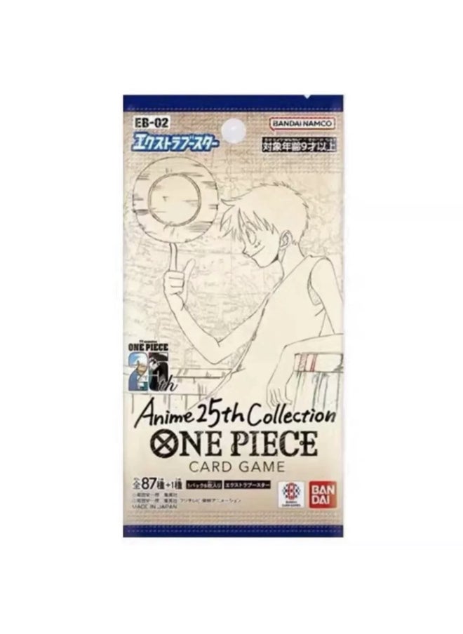 Generic - Bandai One Piece Japanese Edition OP01-OP06 Supplement Pack Japanese Card Pack Full Series Collection Card-Color:"japanese Version Eb02 ""animation 25th Anniversary Collection""/single Pack" - Image 1