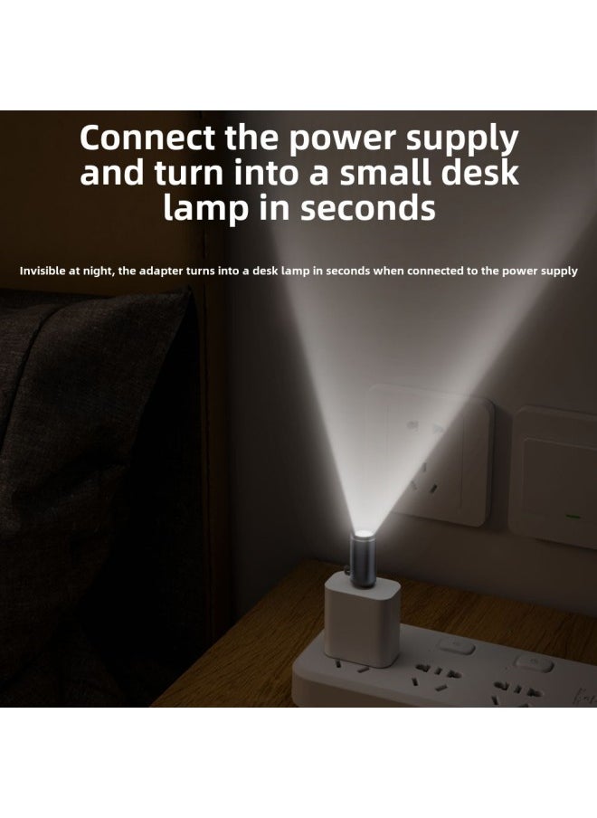 Generic Suitable For Outdoor Lighting Riding Portable Flashlight Type-c Revolution Mini Flashlight Super Small Portable-Interface Form:Fl-type-m-c02 Gray  - Image 4