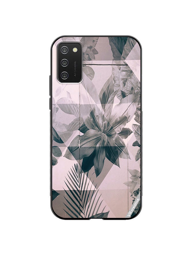 VR CREATIVE Protective Case Cover For Samsung Galaxy A03s Symmetric Floer Design Multicolour - Image 1