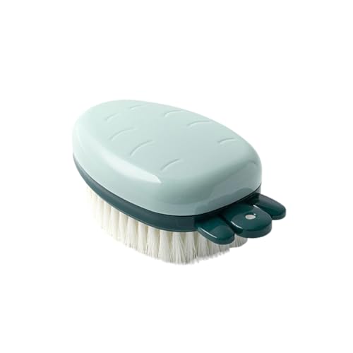 TASKHOUSE Multipurpose Cleaning Brush Handheld Laundry Scrubber with Soft Bristles for Clothes, Shoes, Floors, Sink, Bathtub (Green, 1 Piece) - Image 1
