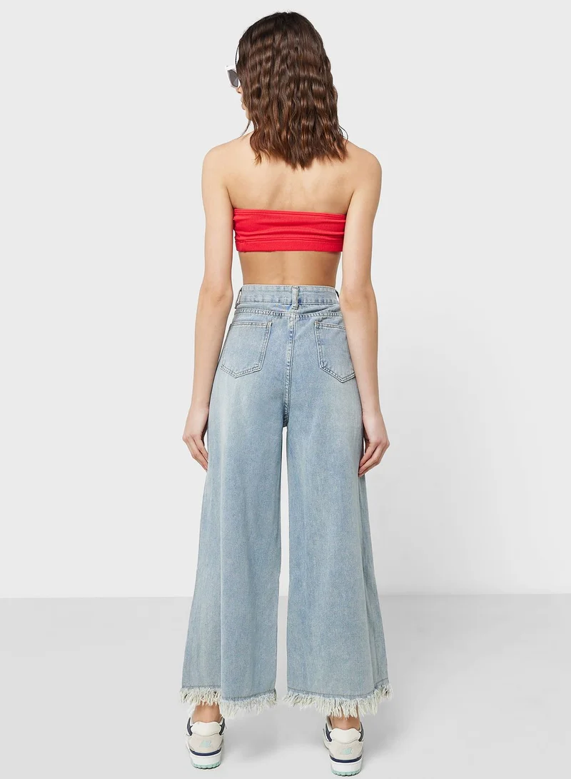 Ginger High Waist Wide Leg Jeans