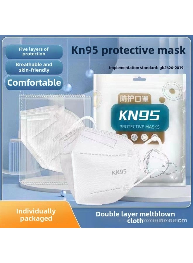 Kn95 Protective Disposable 3D Industrial Dust Mask Mask Separate Packaging Full Shipping In Stock Wholesale-Color:Kn95 Mask [white] (not Independent) - Image 3