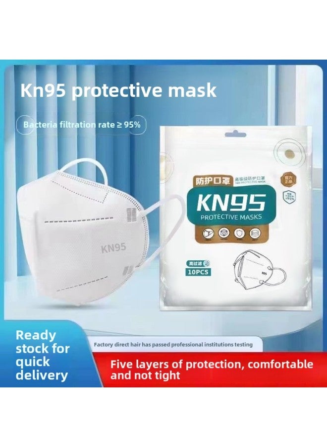 Kn95 Protective Disposable 3D Industrial Dust Mask Mask Separate Packaging Full Shipping In Stock Wholesale-Color:Kn95 Mask [white] (not Independent) - Image 1