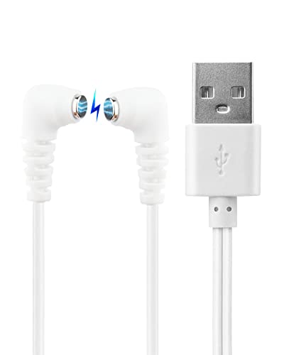 Bicmice Fast Magnetic Charger Cord for Rose and Most Magnetic Massagers DC Charging Cable with 2-Magnet Connector - Image 1