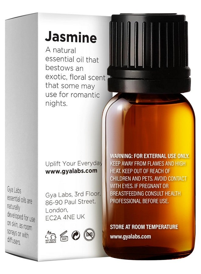 gya labs Gya Labs Jasmine Essential Oil for Diffuser & Aromatherapy - 100% Natural Jasmine Essential Oil for Skin Jasmine Oil for Hair Massages Candle Making - Floral & Alluring Scent (0.17 Fl Oz) - Image 2
