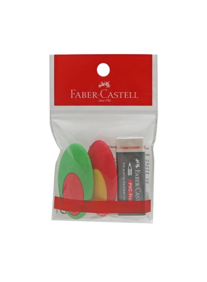 محاية -بليستر-(2 x بيضاوي +1 x مستطيل ابيض )