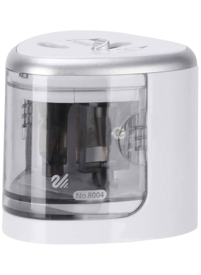 LINJIE - Electric Pencil Sharpener, Double Hole Multi-functional Automatic Pencil Sharpener Battery Operated with 2 Holes(6-8mm / 9-12mm) for School Classroom/Office/Home - Image 1