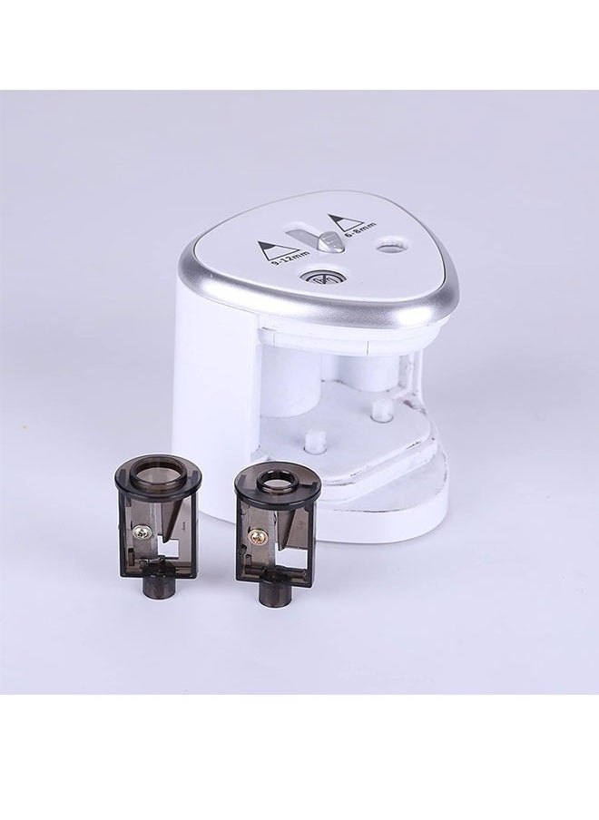 LINJIE - Electric Pencil Sharpener, Double Hole Multi-functional Automatic Pencil Sharpener Battery Operated with 2 Holes(6-8mm / 9-12mm) for School Classroom/Office/Home - Image 1