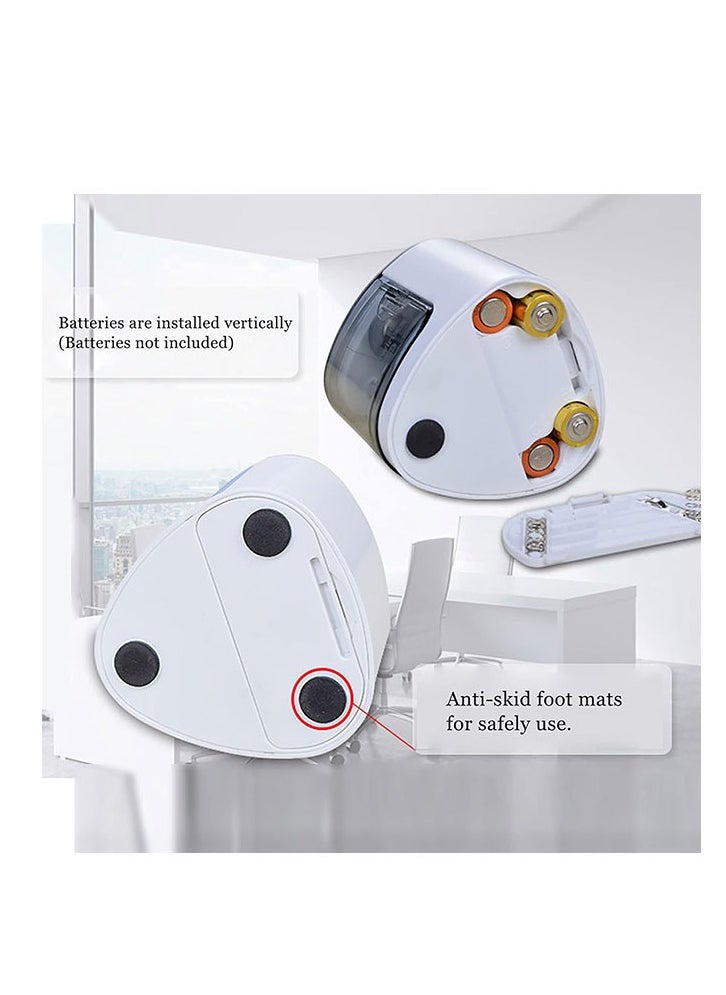LINJIE - Electric Pencil Sharpener, Double Hole Multi-functional Automatic Pencil Sharpener Battery Operated with 2 Holes(6-8mm / 9-12mm) for School Classroom/Office/Home - Image 1