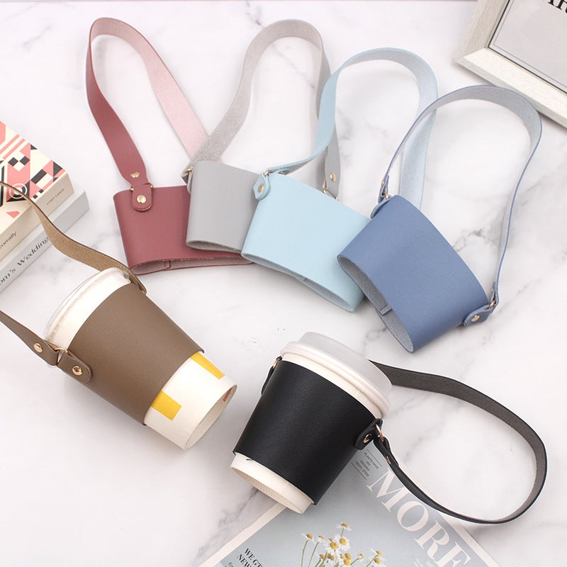 Outdoor Milk Tea Portable Cup Cover Heat Insulation Anti-Scalding Shopping Coffee Cup Hand Bag Outgoing Portable Ice Cup Cover - Image 4