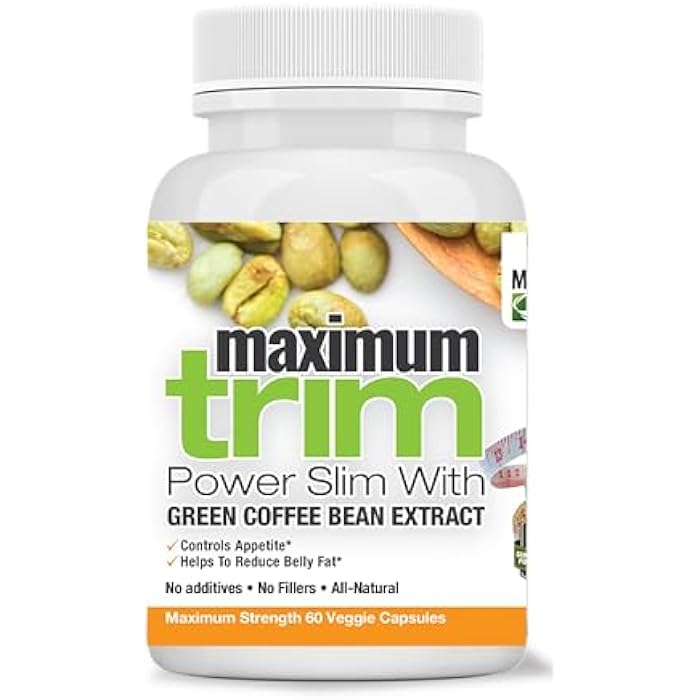 Maximum Slim Most Effective Formulation MaximumTrim Garcinia CAMBOGIA with Green Coffee Bean Extract All Natural Weight Loss, Appetite Suppressant & Fat Burner - Month Supply - Image 1