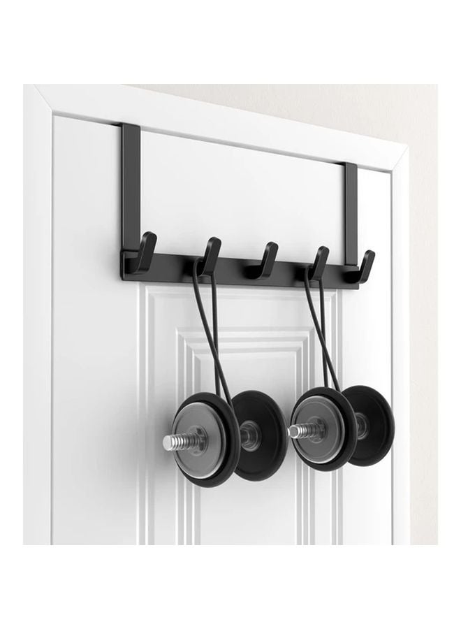 Wall Mounted Heavy Duty Over Door Hanger Coat Rack Multiple Hooks Towel Storage Simple Modern - Image 3