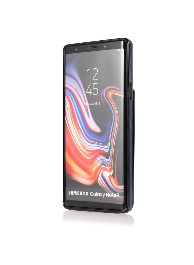 اس-توب جراب لهاتف Samsung Galaxy Note9 بلون سادة مصنوع من مادة PC + TPU مع حامل وفتحات للبطاقات - Image 3