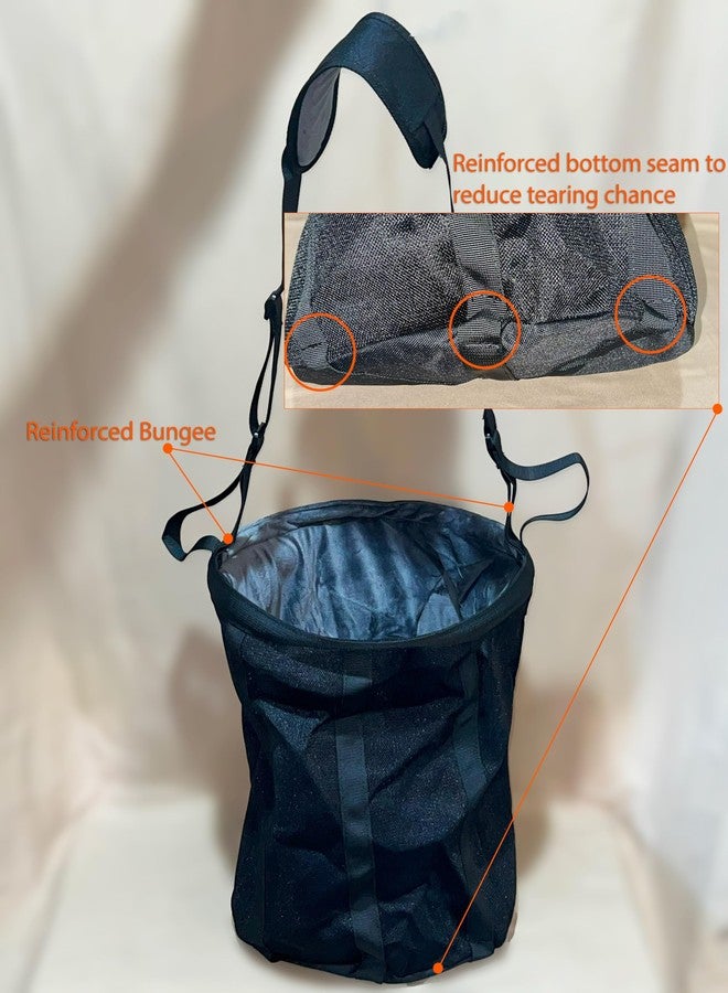 Reinforced Horse Mesh Feed Bag, Adjustable Strap, Padded Nose, Heavy Duty Horse Feed Bag, Reinforced Bottom Stitching, Holds 8qt Grain Bucket, no Mess, soak Feed in Bag, Horse Feed Bag - Image 4
