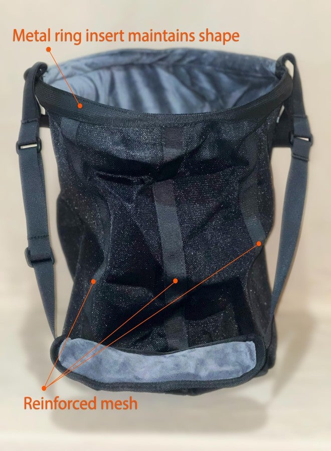 Reinforced Horse Mesh Feed Bag, Adjustable Strap, Padded Nose, Heavy Duty Horse Feed Bag, Reinforced Bottom Stitching, Holds 8qt Grain Bucket, no Mess, soak Feed in Bag, Horse Feed Bag - Image 2