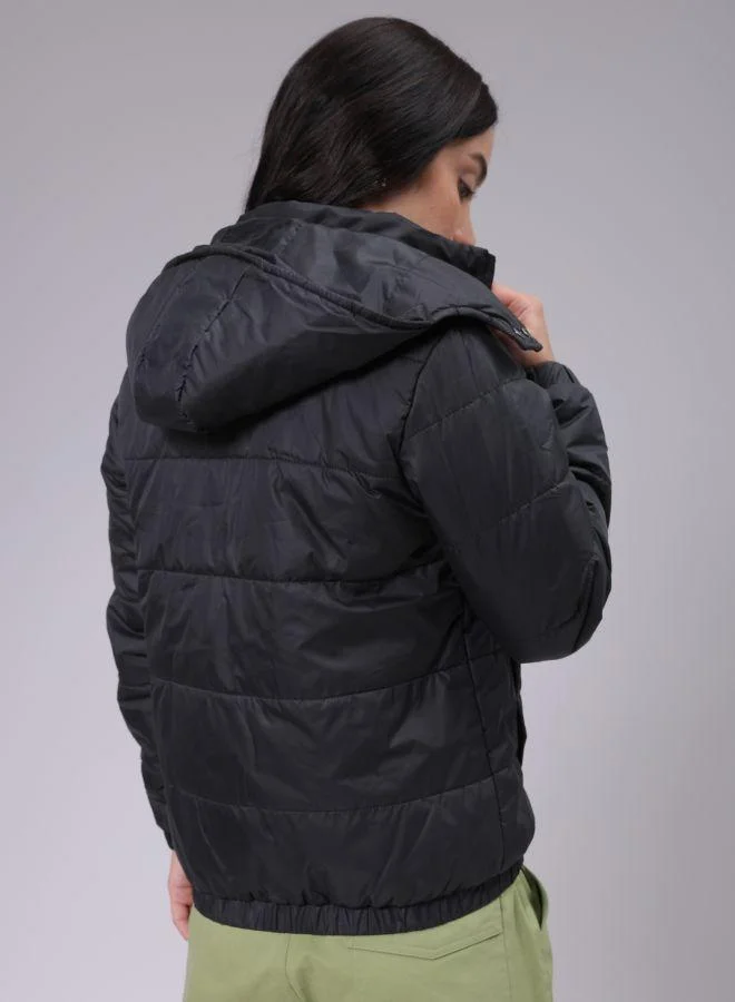 مرفوعة Women Regular Fit Solid Puffer Jacket