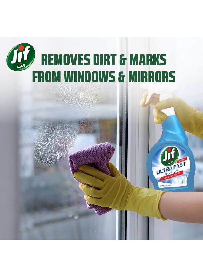 Jif Ultra Fast Easy To Use Window Cleaner Spray Clear 500 ml 69586065 - Image 2