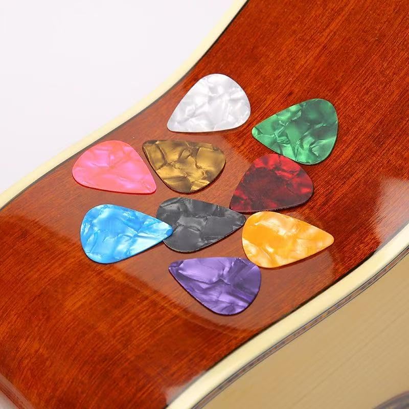 forebile 21 Packs Guitar Picks With Organizer Box Bass Picks Thin, Medium & Heavy 3 Different Thickness For Electric Acoustic Guitars Ukulele Bass, Guitar Gifts For Men Women Players - Image 2