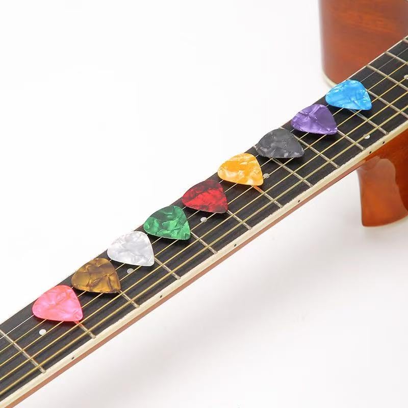 forebile 21 Packs Guitar Picks With Organizer Box Bass Picks Thin, Medium & Heavy 3 Different Thickness For Electric Acoustic Guitars Ukulele Bass, Guitar Gifts For Men Women Players - Image 5