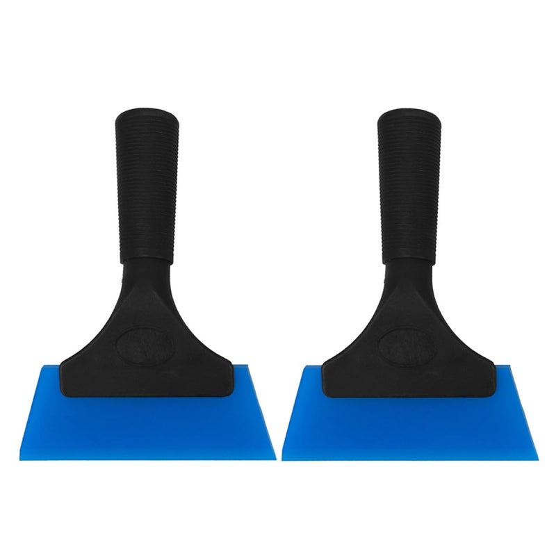 2 Pack Soft Rubber Squeegee With Handle For Car Tint And Shower Glass Cleaning - Image 2