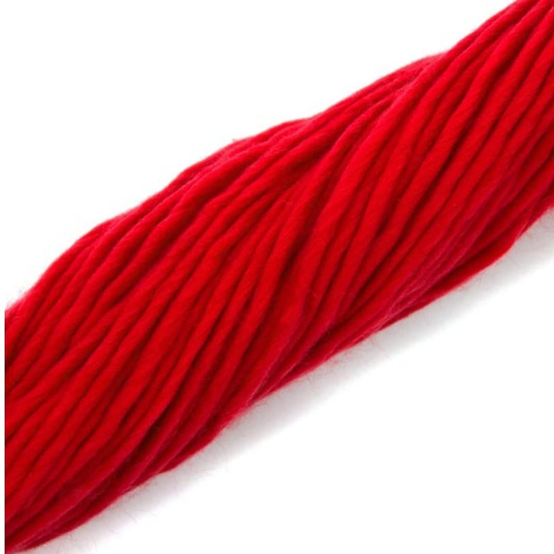 Revolution Fibers | Premium Super Bulky Merino Yarn | 100-Grams of 100% Wool Yarn Chunky Weight, Thick Wool Yarn for Knitting, Crochet, Baby Blanket, Dyed, Felting, Weaving (Scarlet) - Image 2