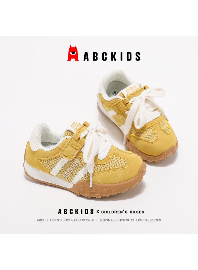 Abc Kids Children's Running Shoes Autumn Winter Boys Girls Casual Mesh Sports Shoes 3594 White/yellow Size 32 - Image 2