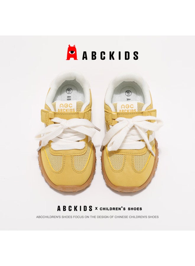 Abc Kids Children's Running Shoes Autumn Winter Boys Girls Casual Mesh Sports Shoes 3594 White/yellow Size 32 - Image 3
