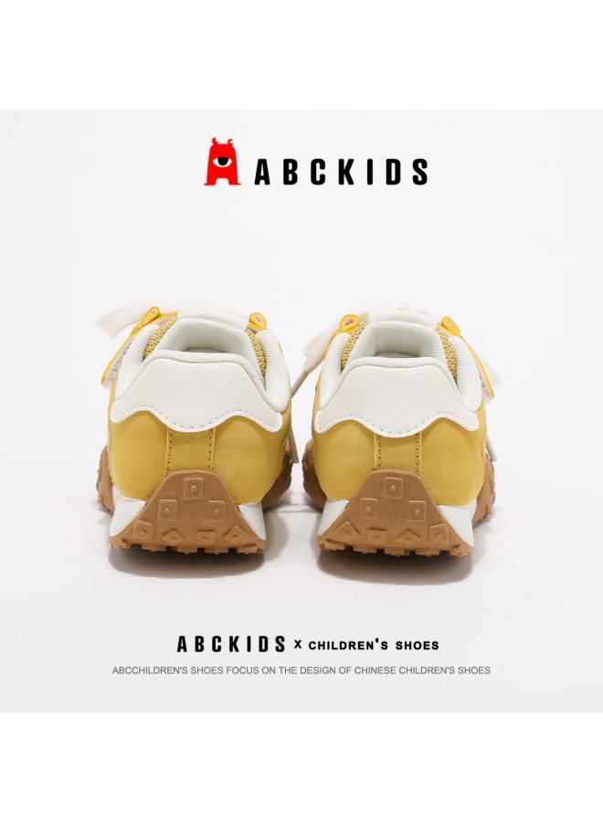 Abc Kids Children's Running Shoes Autumn Winter Boys Girls Casual Mesh Sports Shoes 3594 White/yellow Size 32 - Image 4