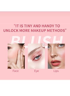 Julystar Creamy Texture Highlight Shadow Contouring Stick, Dual-ended Blush Stick With Sponge, Cream Contour Stick, 3-in-1 Cheek Blush & Lip Tint & Eyeshadow Moisturizing Lightweight Multi-Stick Blush(#104)  - Image 4