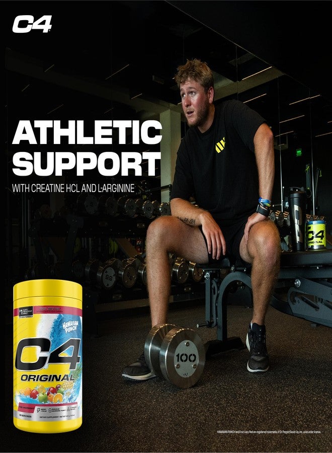 C4 Cellucor C4 Original Pre Workout – Hawaiian Punch - Pre-Workout for Endurance, Focus & Performance with 200mg Caffeine, Beta-Alanine, Creatine Nitrate, L-Arginine & PeptiPump – Sugar Free, 50 Servings - Image 4