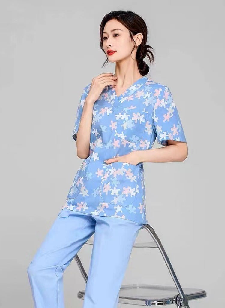 Gasin Medical Scrub Suit Surgical Gown Suit Doctor Nurse Suit  - Image 1