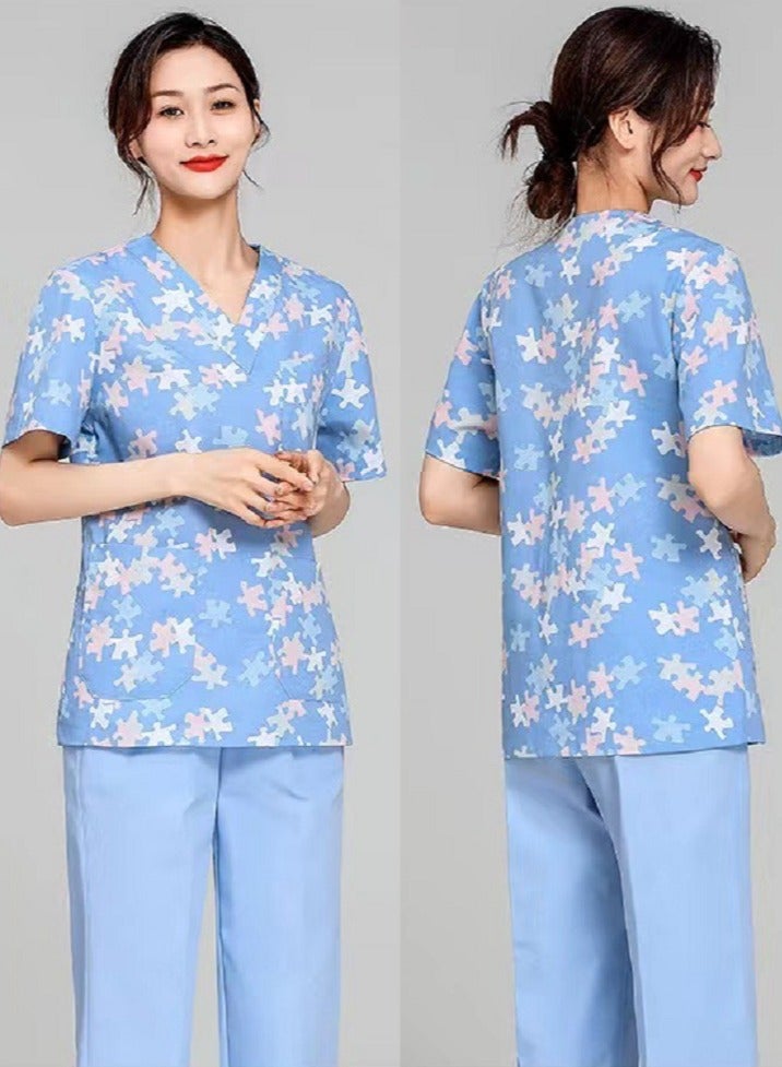 Gasin Medical Scrub Suit Surgical Gown Suit Doctor Nurse Suit  - Image 2