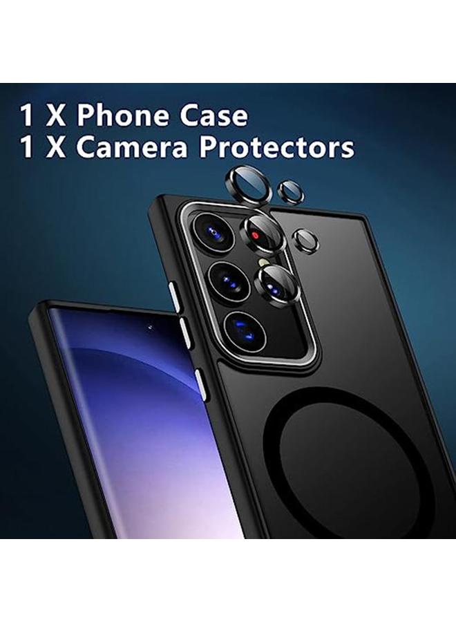 S-TOP Case For Samsung Galaxy S25 Ultra 5G Acrylic PC MagSafe Magnetic Phone Case - Image 3