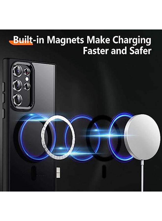 S-TOP Case For Samsung Galaxy S25 Ultra 5G Acrylic PC MagSafe Magnetic Phone Case - Image 2