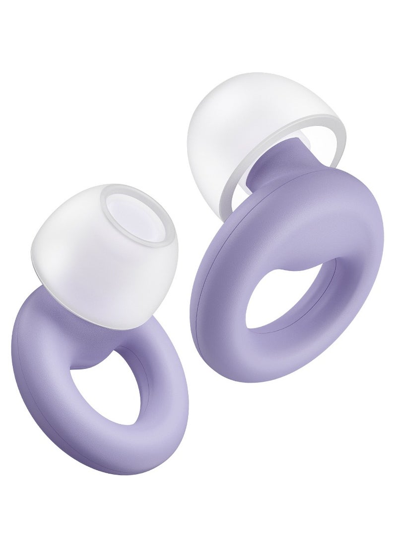 T NEWFUN - High-Fidelity Reusable Earplugs | for Concerts Musicians Motorcycles Noise Sensitivity Conditions and More – 8 Ear Tips in XS, S, M, L – 26dB Noise Cancelling - Purple - Image 1