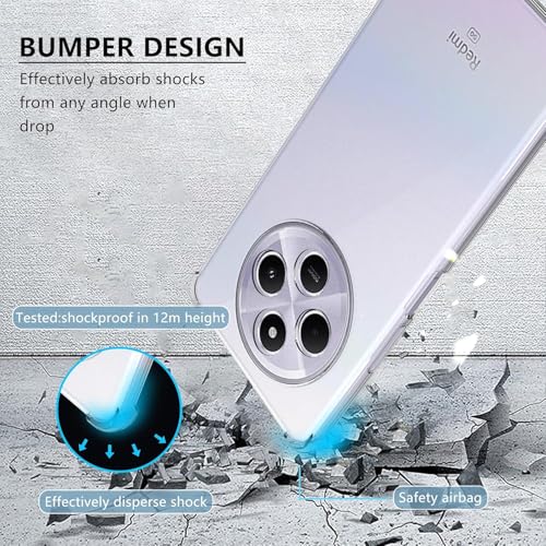 REALCASE Silicone Redmi A4 5G Back Cover Scratch Resistant Protective Crystal Clear Transparent Back Cover for Redmi A4 5G / Poco C75 5G / Redmi 14C 5G / Poco M7 5G - Image 3