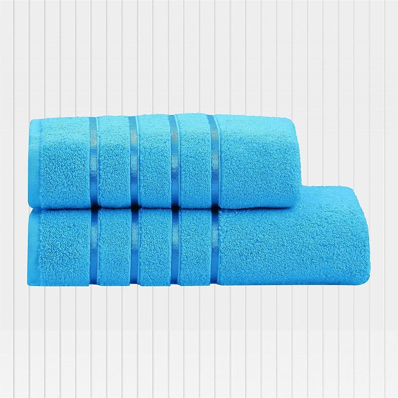 DRYHUG Microfiber Towels for Bath Large SizeSuper Soft Coral Fleece Bathing Towel with Hook Quick Dry Super AbsorbentBath Towel for Men and Women70x140 cm SkyBlue Pack of 1 - Image 3
