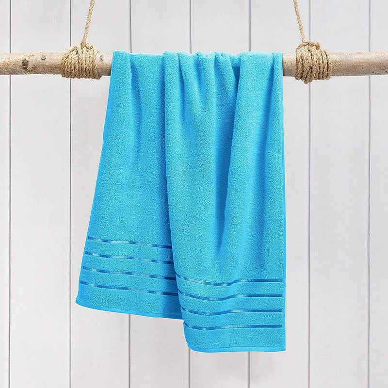 DRYHUG Microfiber Towels for Bath Large SizeSuper Soft Coral Fleece Bathing Towel with Hook Quick Dry Super AbsorbentBath Towel for Men and Women70x140 cm SkyBlue Pack of 1 - Image 2