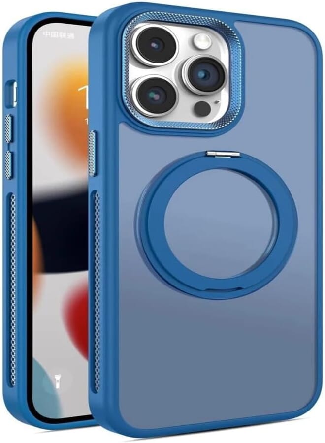 Next Next Store Magnetic Matte Case Compatible with iPhone 13, Invisible Kickstand, Support Magnetic Charging, Slim Shockproof and Anti-Yellow Protective Cover (Milky)