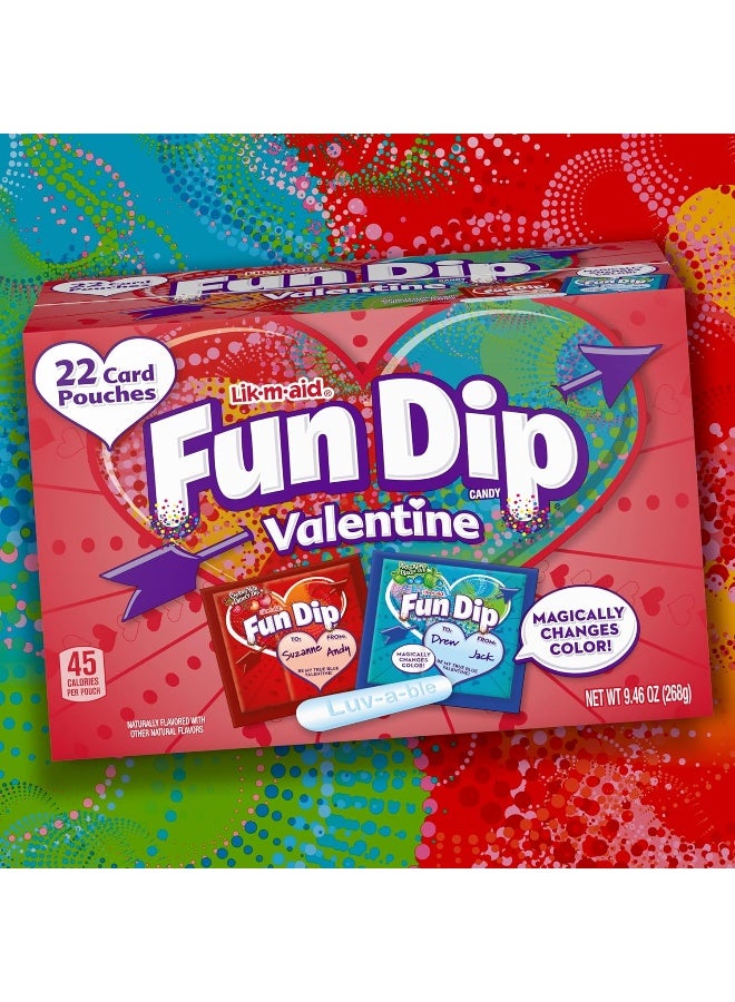 Wonka Fun Dip Valentine's Day Candy, Friendship Exchange, 22 Count Box - Image 5