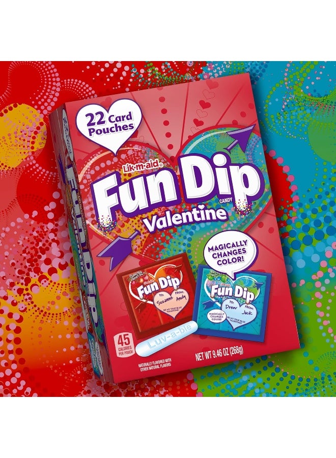 Wonka Fun Dip Valentine's Day Candy, Friendship Exchange, 22 Count Box - Image 3