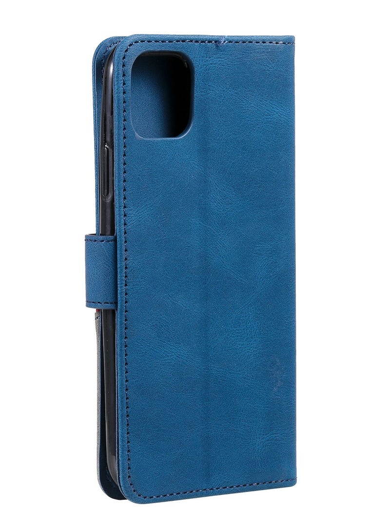 Suteni Color Block Flip Cover Leather Hidden Card Slots Phone Case for iPhone - Image 2