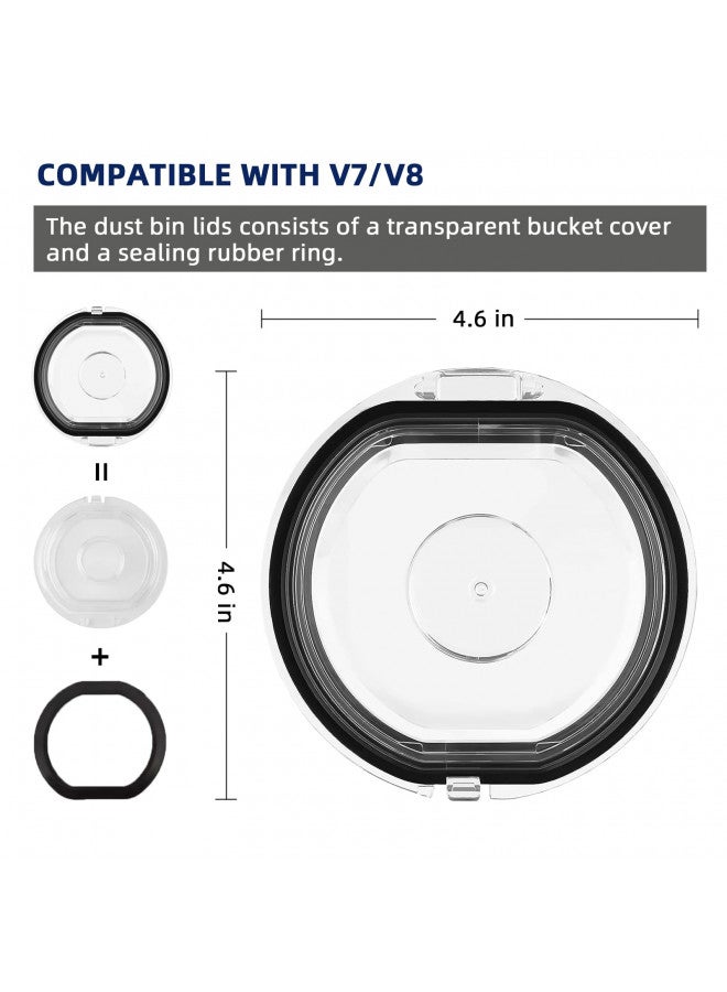 hedonlee Dust Bin Lid Replacement for Dyson V7 V8 SV10 SV11 Vacuum Cleaner, Dust Bucket Accessaries (for Bin Lid V7 V8 SV10 SV11) - Image 1